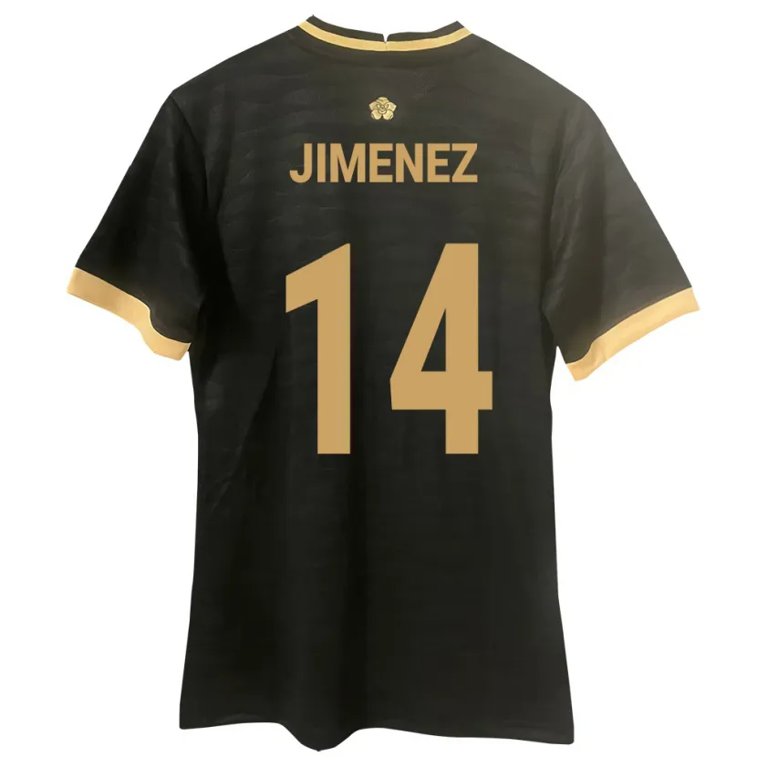 Danxen Herren Panama Juan Jiménez #14 Schwarz Auswärtstrikot Trikot 24-26 T-Shirt Schweiz