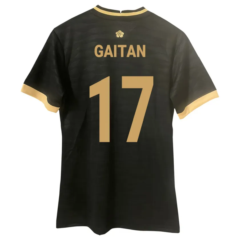 Danxen Herren Panama Luis Gaitán #17 Schwarz Auswärtstrikot Trikot 24-26 T-Shirt Schweiz
