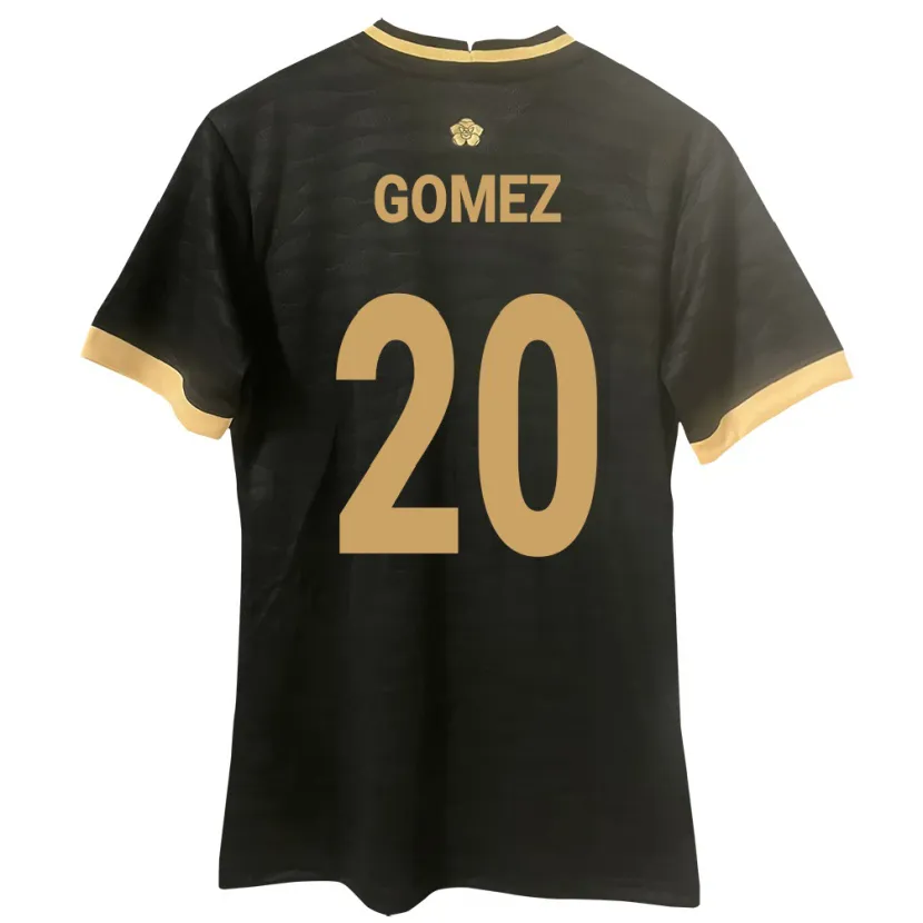 Danxen Herren Panama Ernesto Gómez #20 Schwarz Auswärtstrikot Trikot 24-26 T-Shirt Schweiz