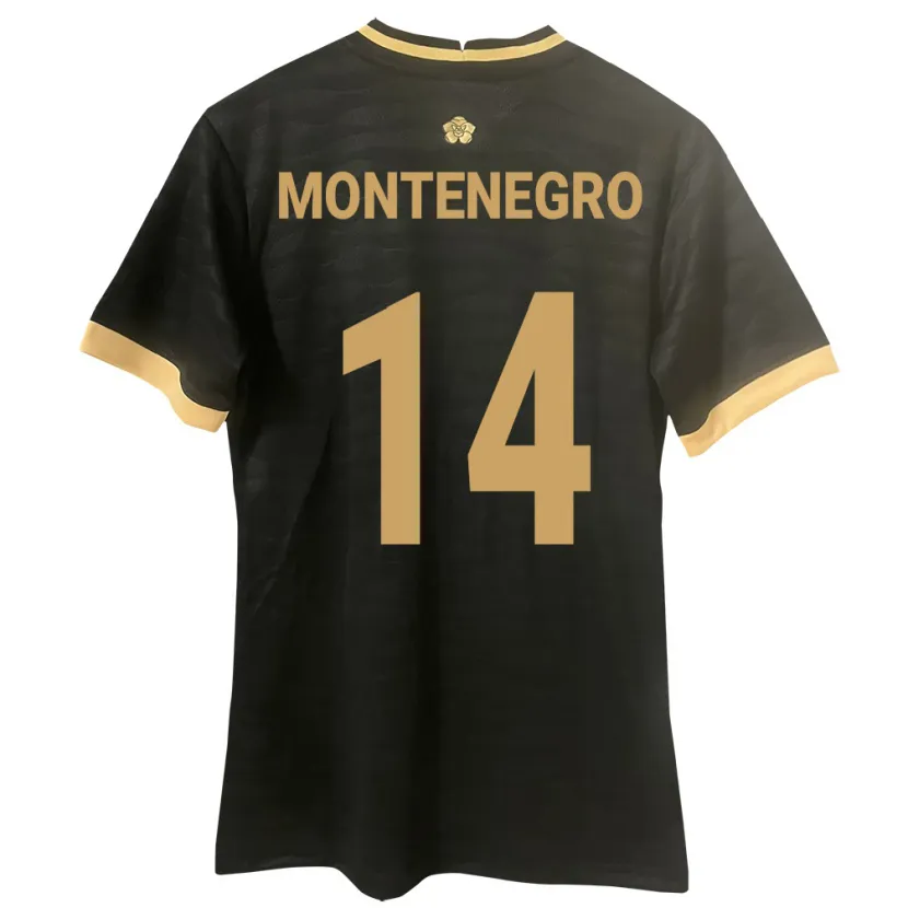 Danxen Herren Panama Carmen Montenegro #14 Schwarz Auswärtstrikot Trikot 24-26 T-Shirt Schweiz