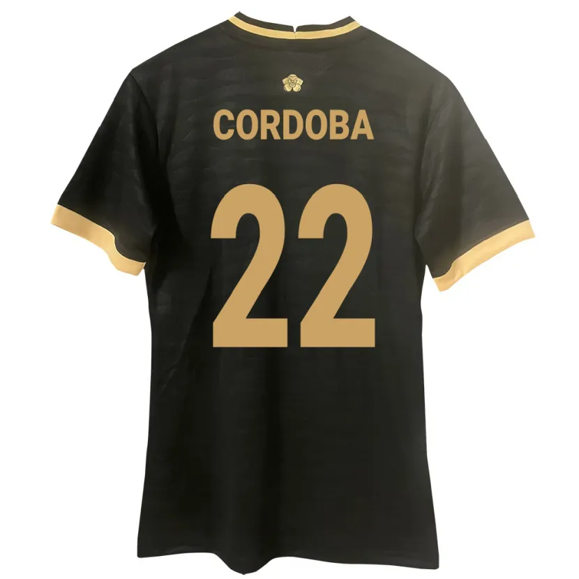 Danxen Herren Panama Farissa Córdoba #22 Schwarz Auswärtstrikot Trikot 24-26 T-Shirt Schweiz