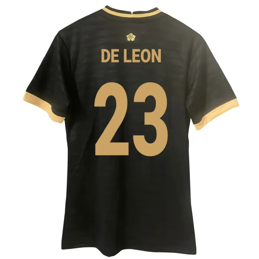 Danxen Herren Panama Yerenis De León #23 Schwarz Auswärtstrikot Trikot 24-26 T-Shirt Schweiz