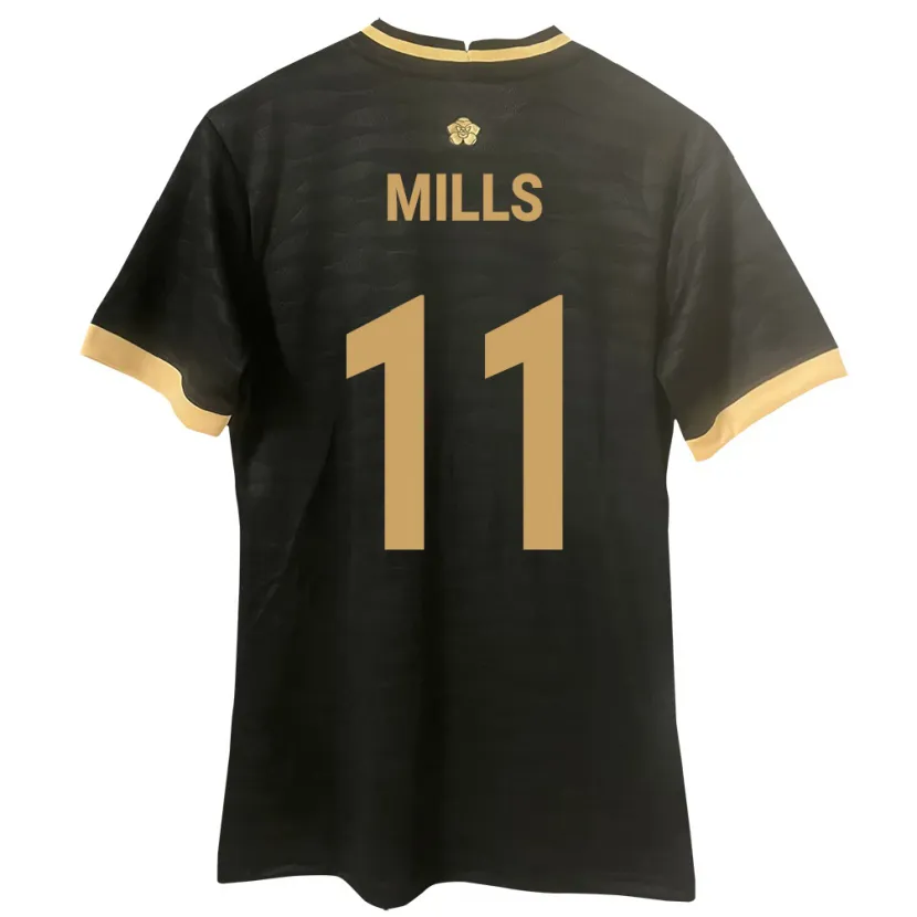 Danxen Herren Panama Natalia Mills #11 Schwarz Auswärtstrikot Trikot 24-26 T-Shirt Schweiz