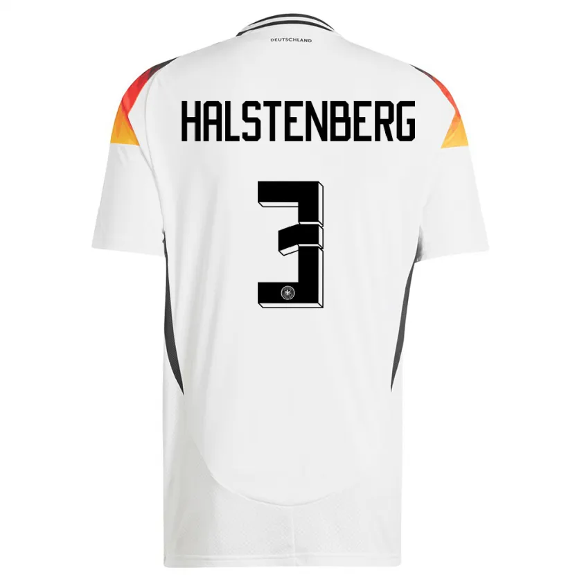 Danxen Damen Deutschland Marcel Halstenberg #3 Weiß Heimtrikot Trikot 24-26 T-Shirt Schweiz