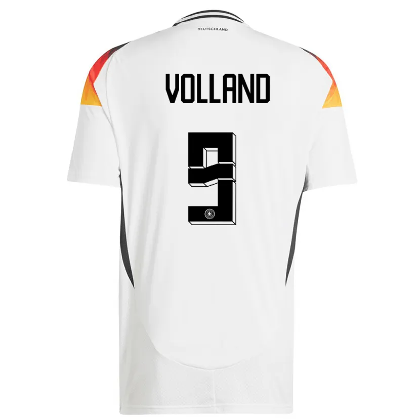 Danxen Damen Deutschland Kevin Volland #9 Weiß Heimtrikot Trikot 24-26 T-Shirt Schweiz