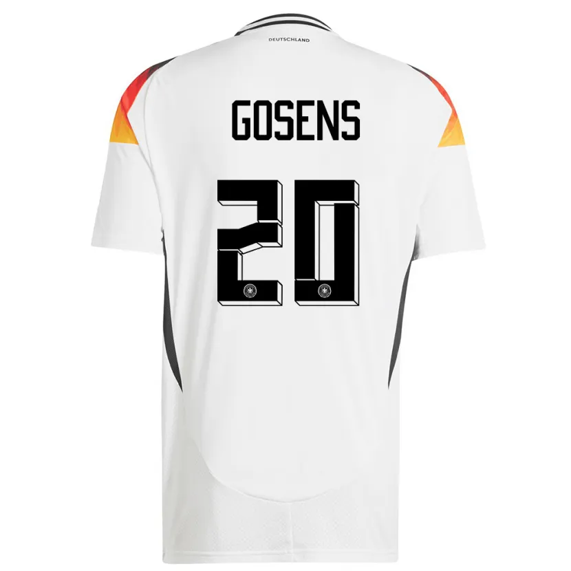 Danxen Damen Deutschland Robin Gosens #20 Weiß Heimtrikot Trikot 24-26 T-Shirt Schweiz