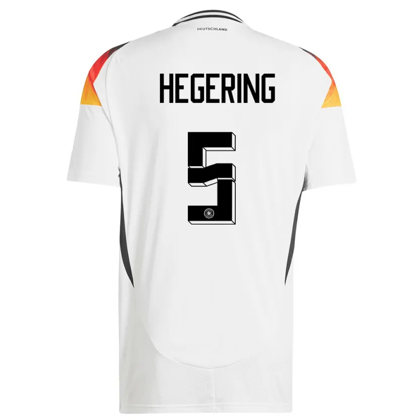Danxen Damen Deutschland Marina Hegering #5 Weiß Heimtrikot Trikot 24-26 T-Shirt Schweiz