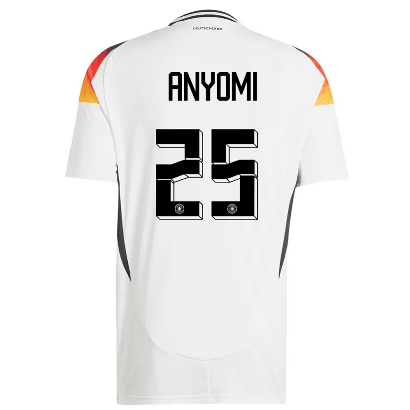 Danxen Damen Deutschland Nicole Anyomi #25 Weiß Heimtrikot Trikot 24-26 T-Shirt Schweiz