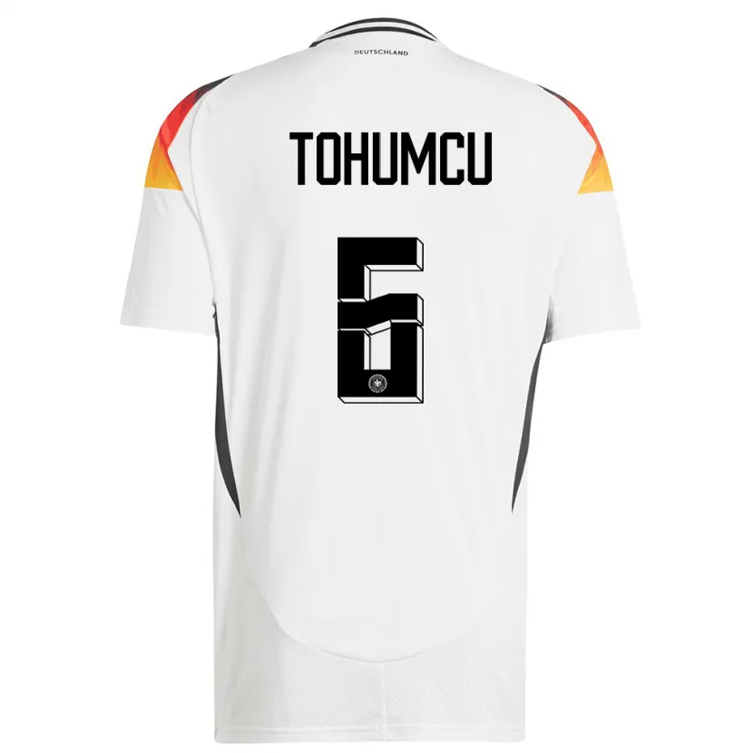 Danxen Damen Deutschland Umut Tohumcu #6 Weiß Heimtrikot Trikot 24-26 T-Shirt Schweiz