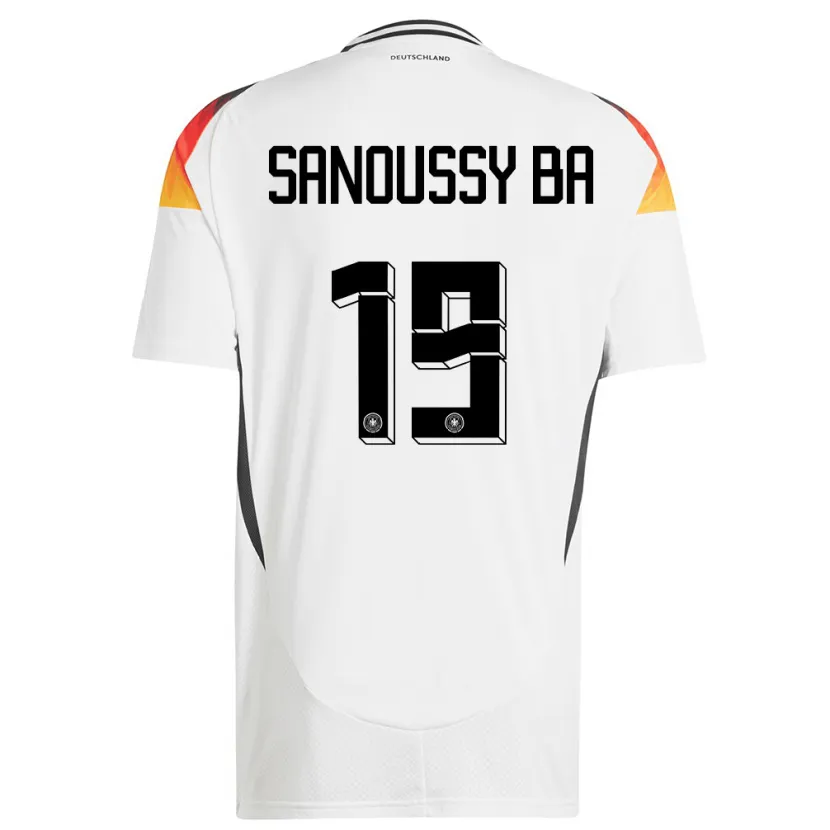 Danxen Damen Deutschland Sanoussy Ba #19 Weiß Heimtrikot Trikot 24-26 T-Shirt Schweiz