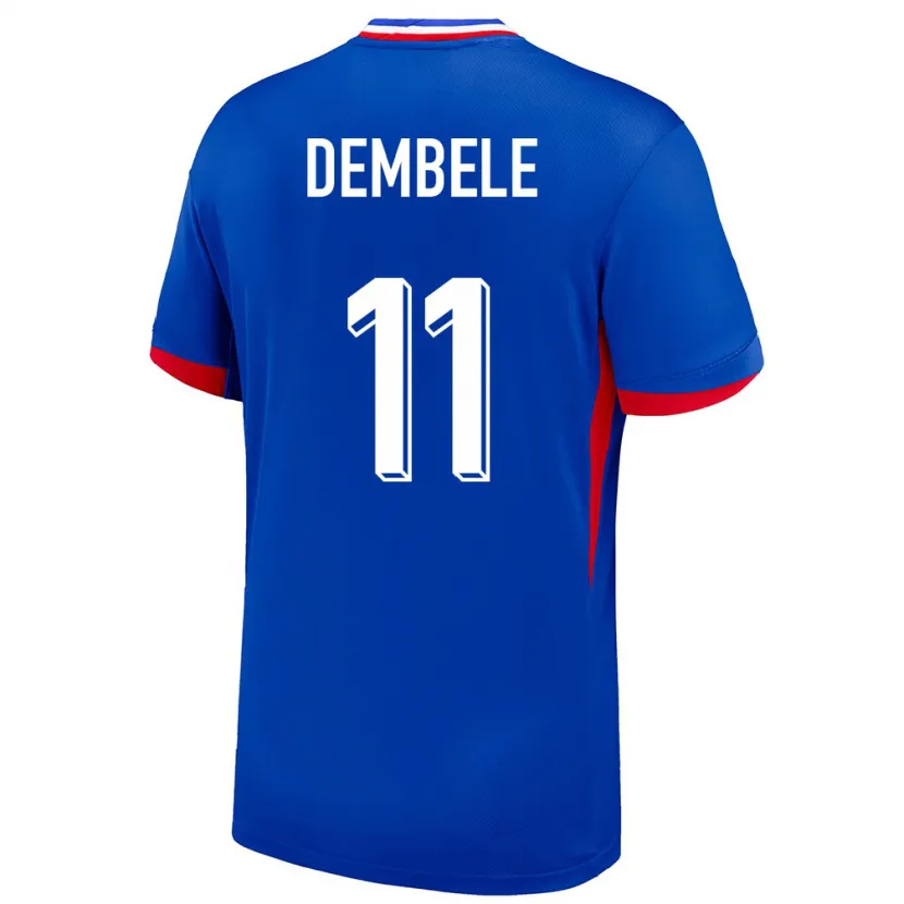 Danxen Damen Frankreich Ousmane Dembele #11 Blau Heimtrikot Trikot 24-26 T-Shirt Schweiz