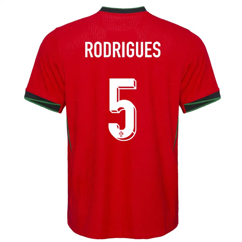Danxen Damen Portugal Rafael Rodrigues #5 Rot Heimtrikot Trikot 24-26 T-Shirt Schweiz