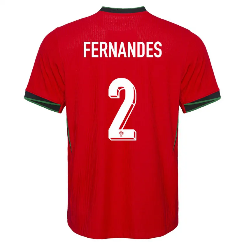 Danxen Damen Portugal Martim Fernandes #2 Rot Heimtrikot Trikot 24-26 T-Shirt Schweiz