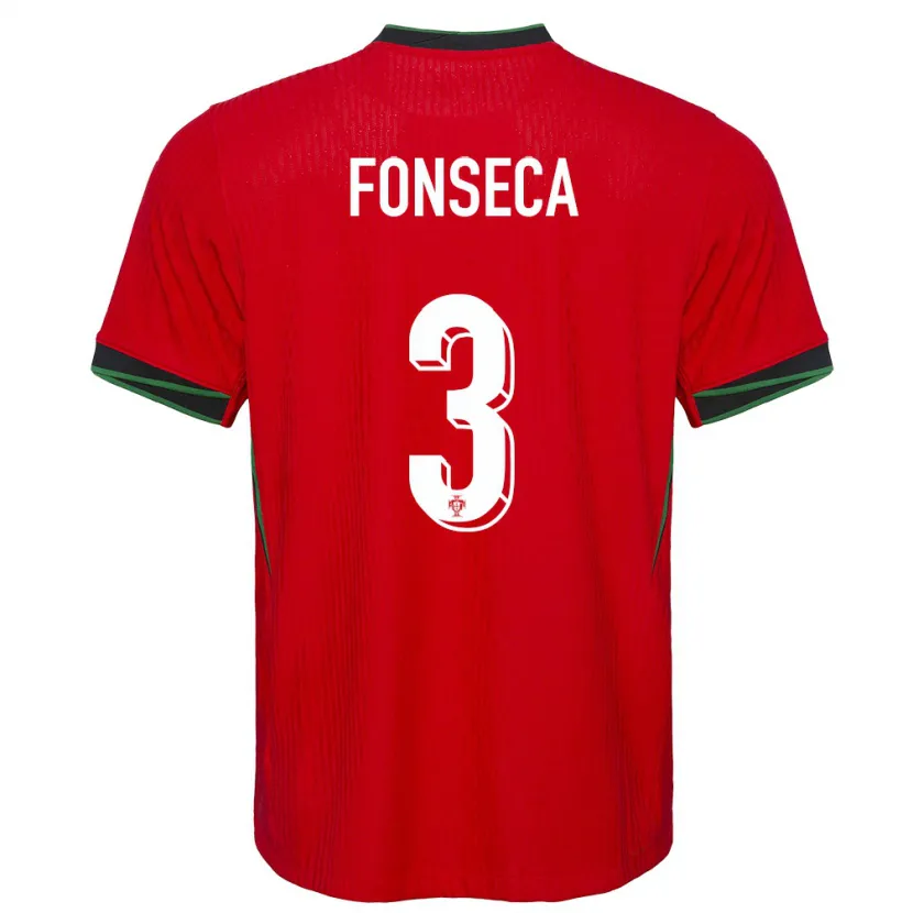 Danxen Damen Portugal Joao Fonseca #3 Rot Heimtrikot Trikot 24-26 T-Shirt Schweiz