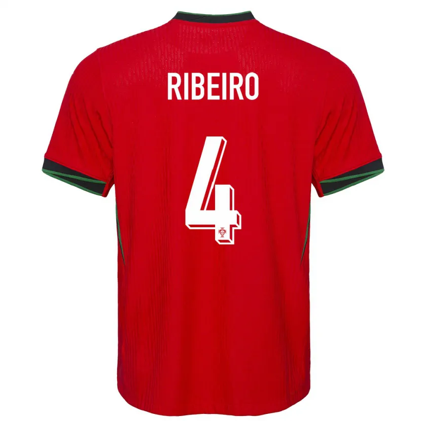 Danxen Damen Portugal Ricardo Ribeiro #4 Rot Heimtrikot Trikot 24-26 T-Shirt Schweiz