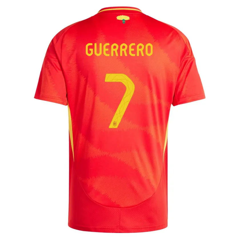 Danxen Damen Spanien Irene Guerrero #7 Rot Heimtrikot Trikot 24-26 T-Shirt Schweiz
