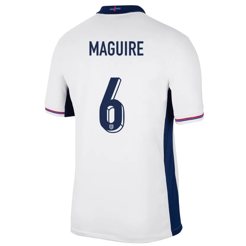 Danxen Damen England Harry Maguire #6 Weiß Heimtrikot Trikot 24-26 T-Shirt Schweiz