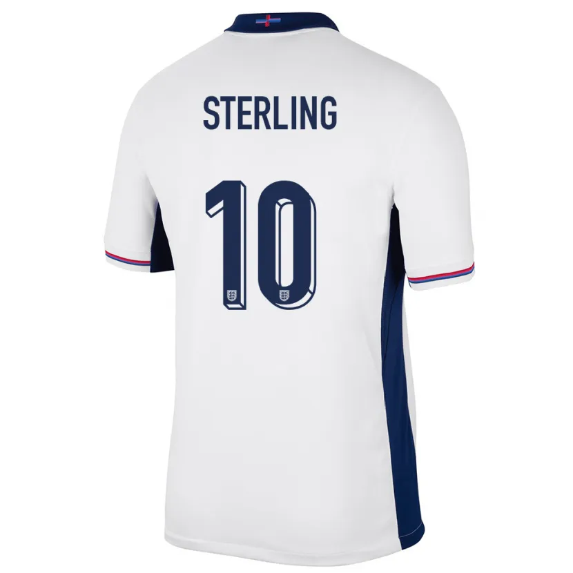 Danxen Damen England Raheem Sterling #10 Weiß Heimtrikot Trikot 24-26 T-Shirt Schweiz