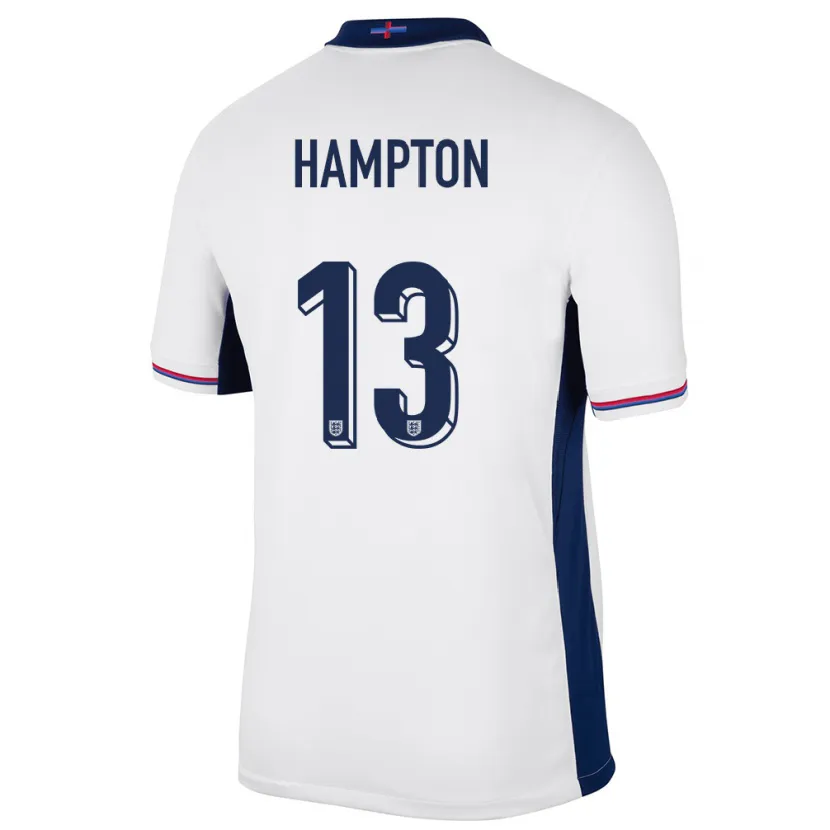 Danxen Damen England Hannah Hampton #13 Weiß Heimtrikot Trikot 24-26 T-Shirt Schweiz