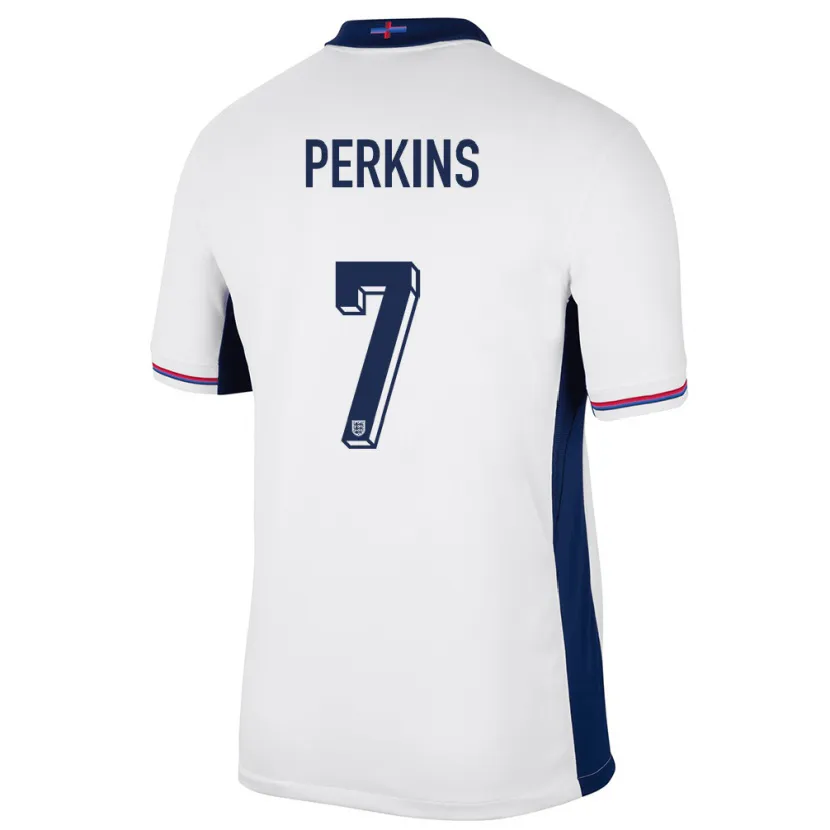 Danxen Damen England Sonny Perkins #7 Weiß Heimtrikot Trikot 24-26 T-Shirt Schweiz