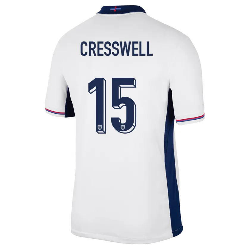 Danxen Damen England Charlie Cresswell #15 Weiß Heimtrikot Trikot 24-26 T-Shirt Schweiz