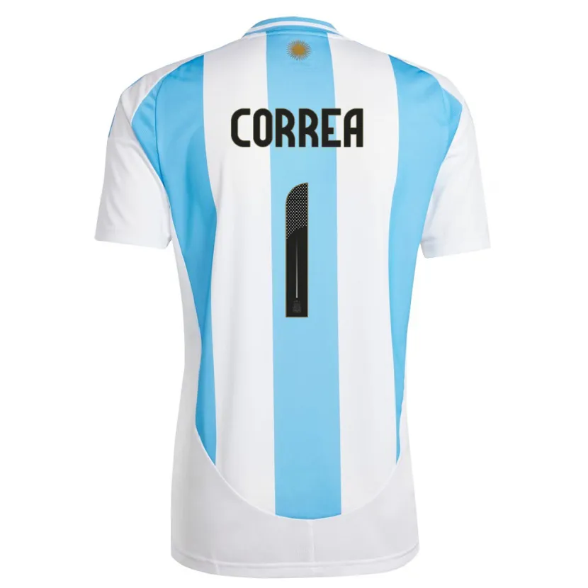 Danxen Damen Argentinien Vanina Correa #1 Weiß Blau Heimtrikot Trikot 24-26 T-Shirt Schweiz