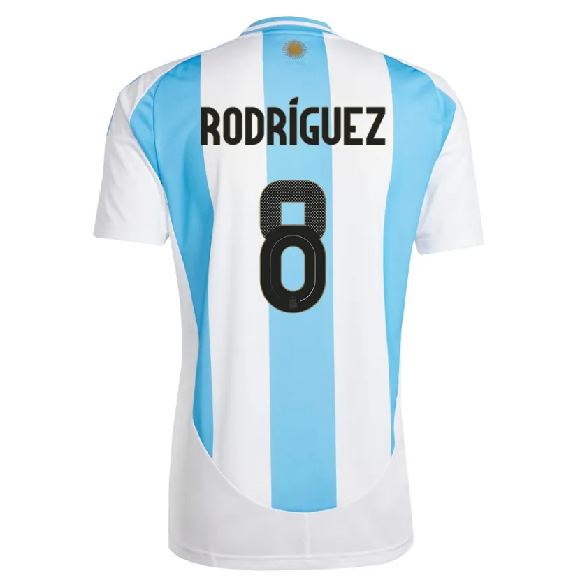 Danxen Damen Argentinien Agustin Rodriguez #8 Weiß Blau Heimtrikot Trikot 24-26 T-Shirt Schweiz