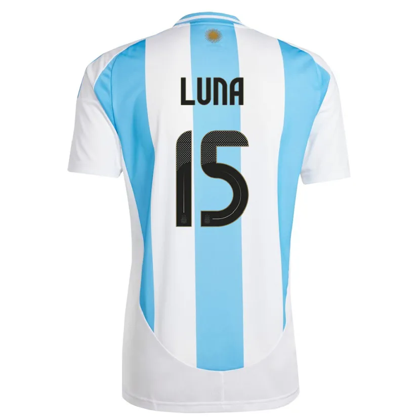 Danxen Damen Argentinien Alex Luna #15 Weiß Blau Heimtrikot Trikot 24-26 T-Shirt Schweiz