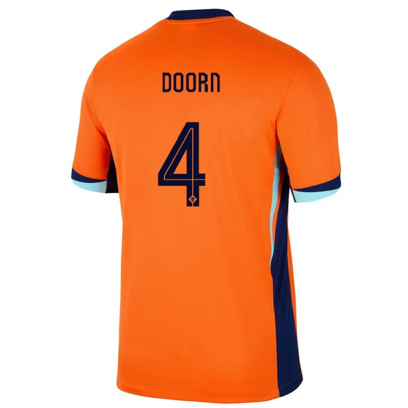 Danxen Damen Niederlande Lisa Doorn #4 Orange Heimtrikot Trikot 24-26 T-Shirt Schweiz