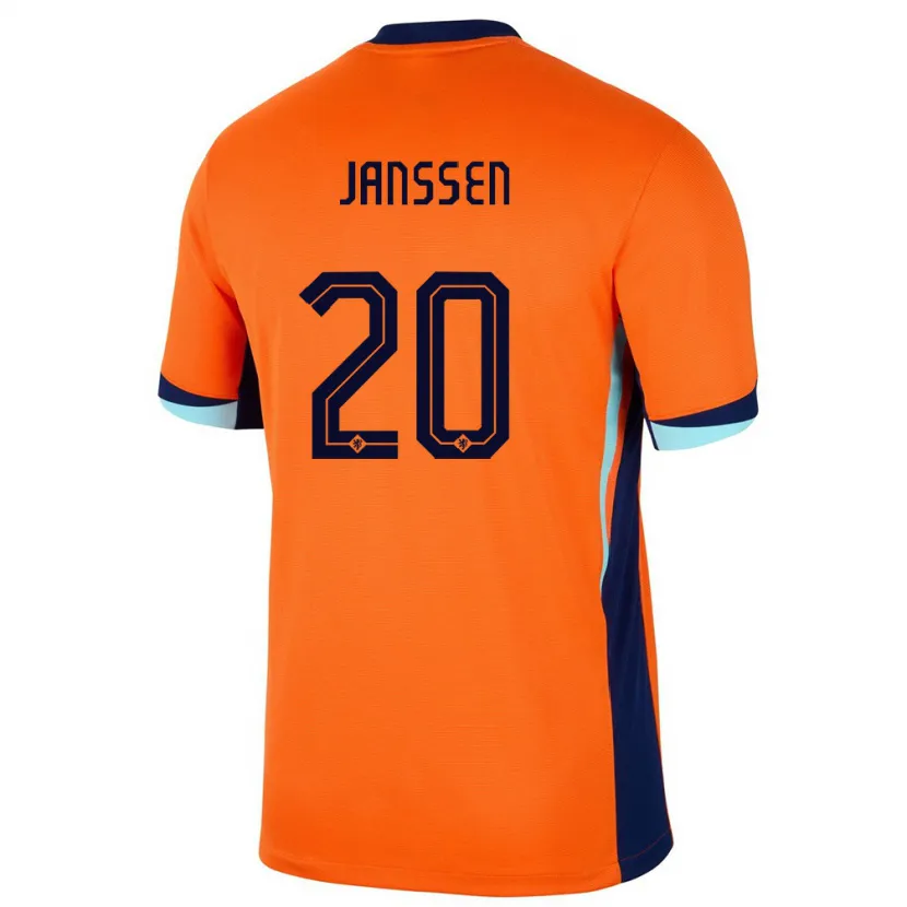 Danxen Damen Niederlande Dominique Janssen #20 Orange Heimtrikot Trikot 24-26 T-Shirt Schweiz