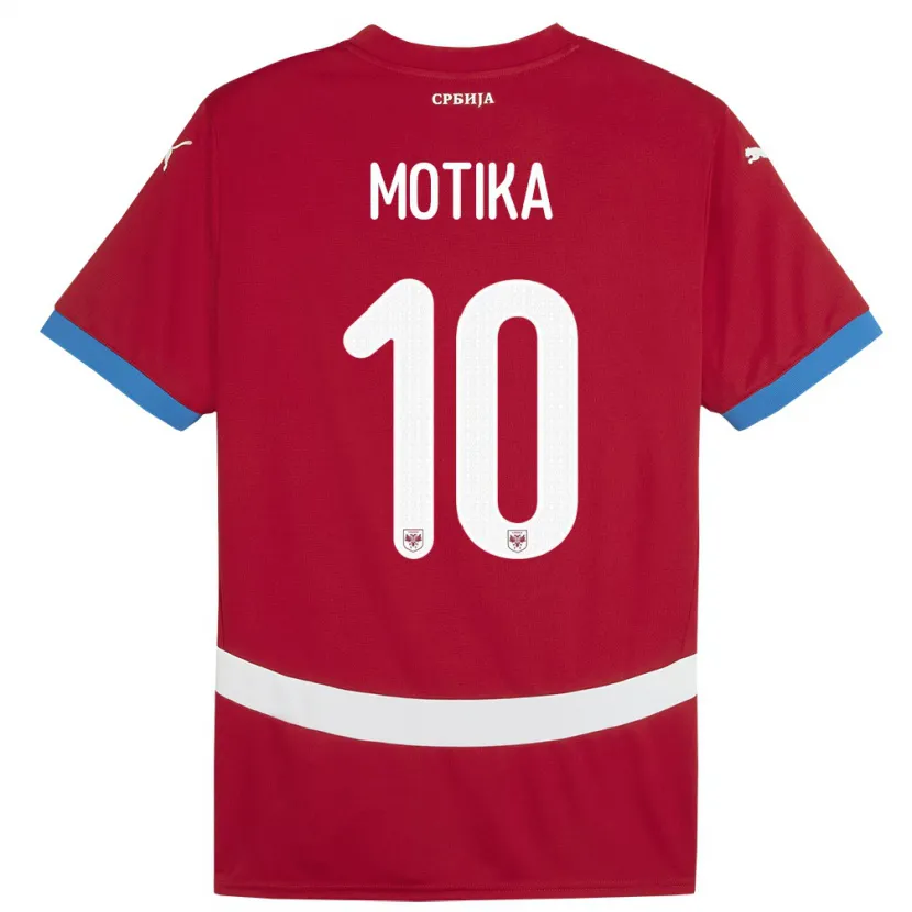 Danxen Damen Serbien Nemanja Motika #10 Rot Heimtrikot Trikot 24-26 T-Shirt Schweiz