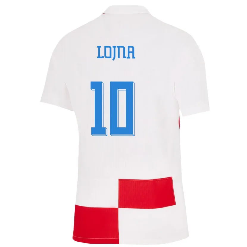 Danxen Damen Kroatien Izabela Lojna #10 Weiß Rot Heimtrikot Trikot 24-26 T-Shirt Schweiz