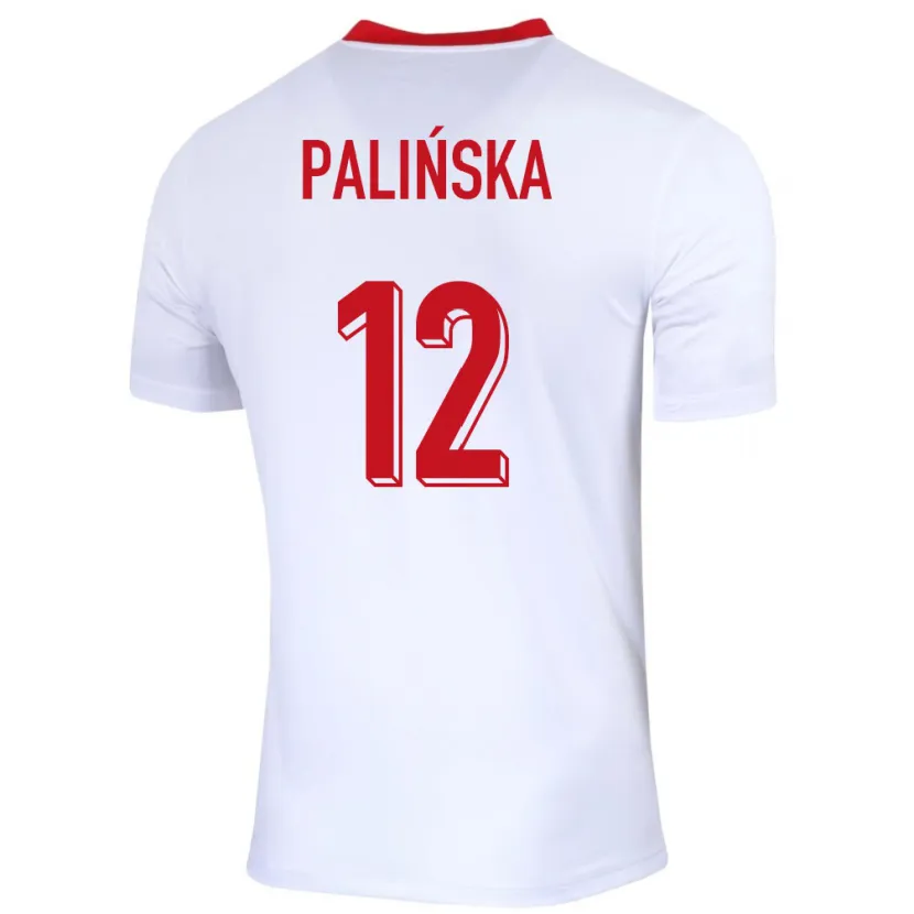 Danxen Damen Polen Anna Palinska #12 Weiß Heimtrikot Trikot 24-26 T-Shirt Schweiz