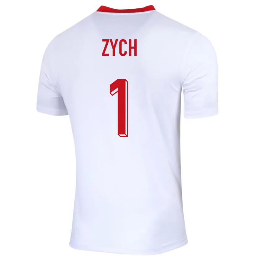 Danxen Damen Polen Oliwier Zych #1 Weiß Heimtrikot Trikot 24-26 T-Shirt Schweiz