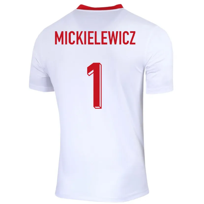 Danxen Damen Polen Aleksander Mickielewicz #1 Weiß Heimtrikot Trikot 24-26 T-Shirt Schweiz