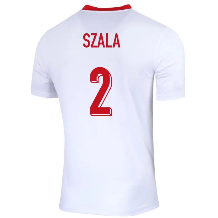 Danxen Damen Polen Dominik Szala #2 Weiß Heimtrikot Trikot 24-26 T-Shirt Schweiz
