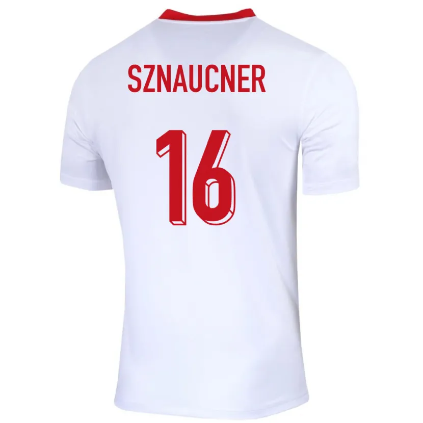 Danxen Damen Polen Maksymilian Sznaucner #16 Weiß Heimtrikot Trikot 24-26 T-Shirt Schweiz