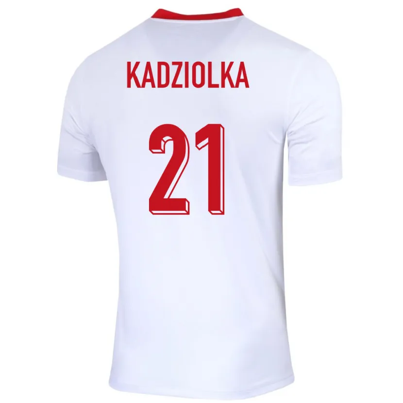Danxen Damen Polen Szymon Kadziolka #21 Weiß Heimtrikot Trikot 24-26 T-Shirt Schweiz