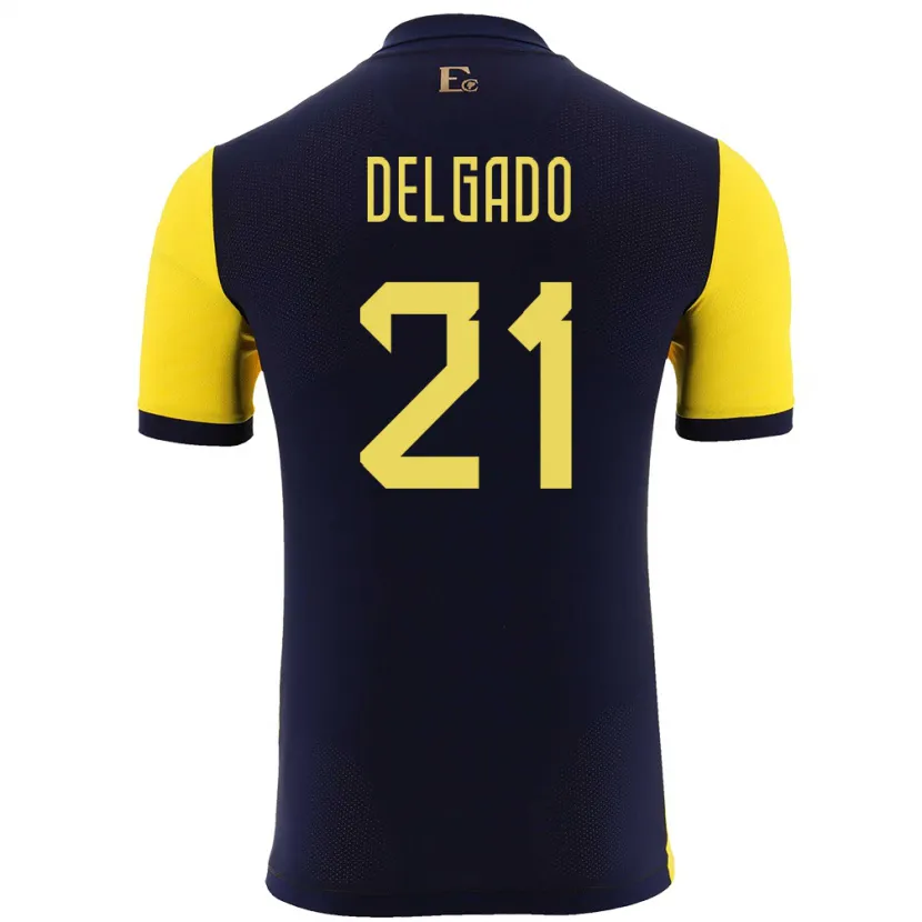 Danxen Damen Ecuador Patrickson Delgado #21 Gelb Heimtrikot Trikot 24-26 T-Shirt Schweiz