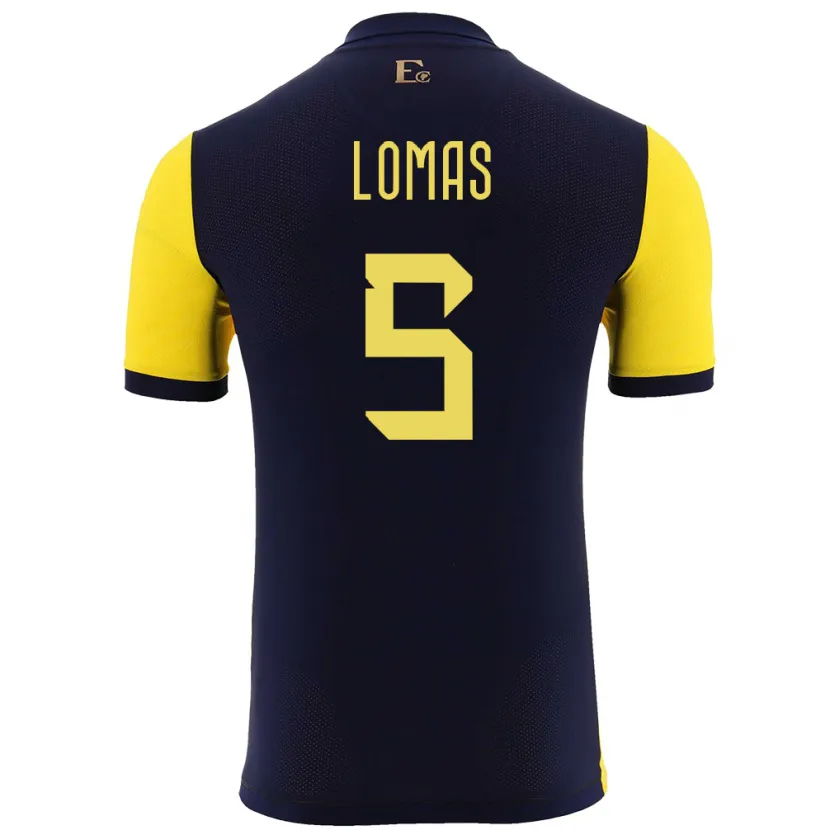 Danxen Damen Ecuador Ariana Lomas #5 Gelb Heimtrikot Trikot 24-26 T-Shirt Schweiz