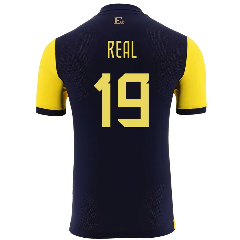 Danxen Damen Ecuador Kerlly Real #19 Gelb Heimtrikot Trikot 24-26 T-Shirt Schweiz