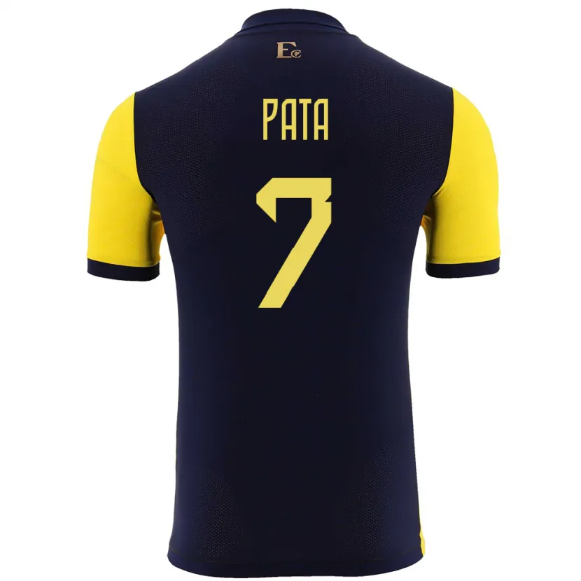 Danxen Damen Ecuador Emerson Pata #7 Gelb Heimtrikot Trikot 24-26 T-Shirt Schweiz