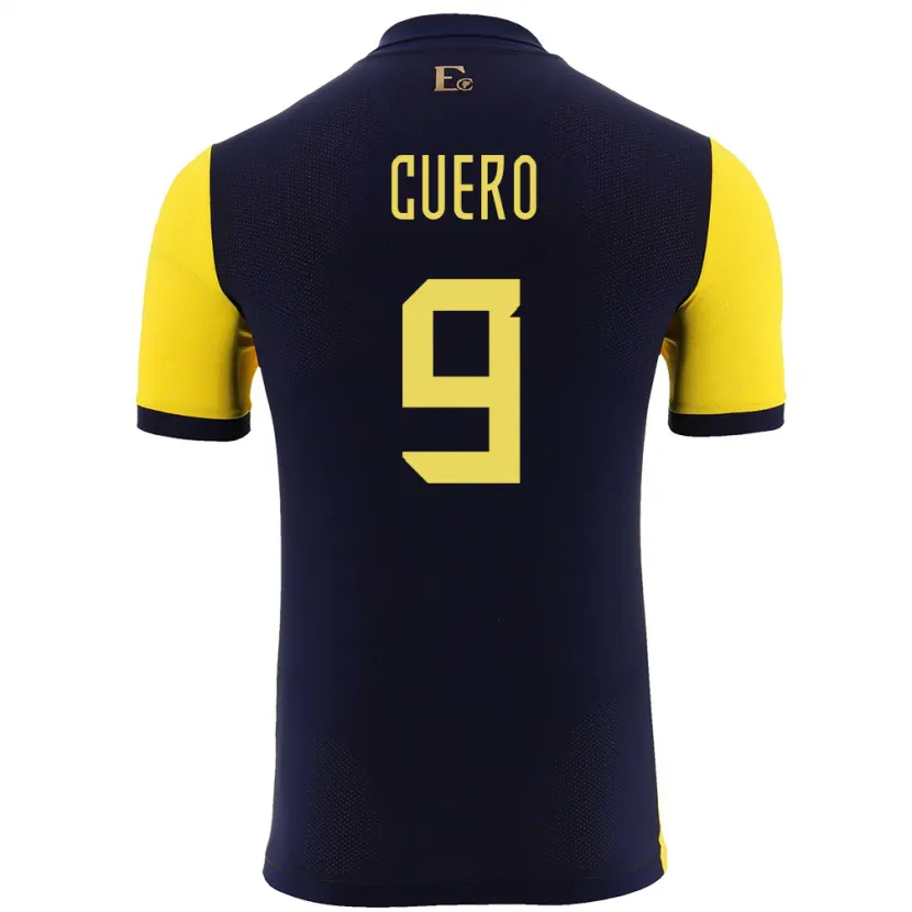 Danxen Damen Ecuador Justin Cuero #9 Gelb Heimtrikot Trikot 24-26 T-Shirt Schweiz
