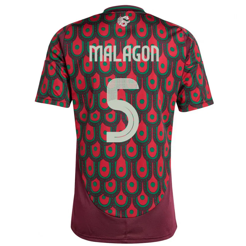 Danxen Damen Mexiko Luis Malagon #5 Kastanienbraun Heimtrikot Trikot 24-26 T-Shirt Schweiz