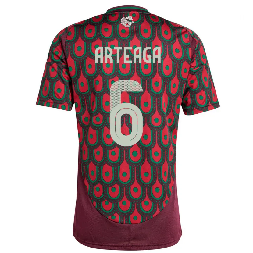 Danxen Damen Mexiko Gerardo Arteaga #6 Kastanienbraun Heimtrikot Trikot 24-26 T-Shirt Schweiz