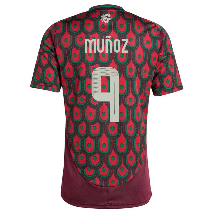 Danxen Damen Mexiko Santiago Munoz #9 Kastanienbraun Heimtrikot Trikot 24-26 T-Shirt Schweiz