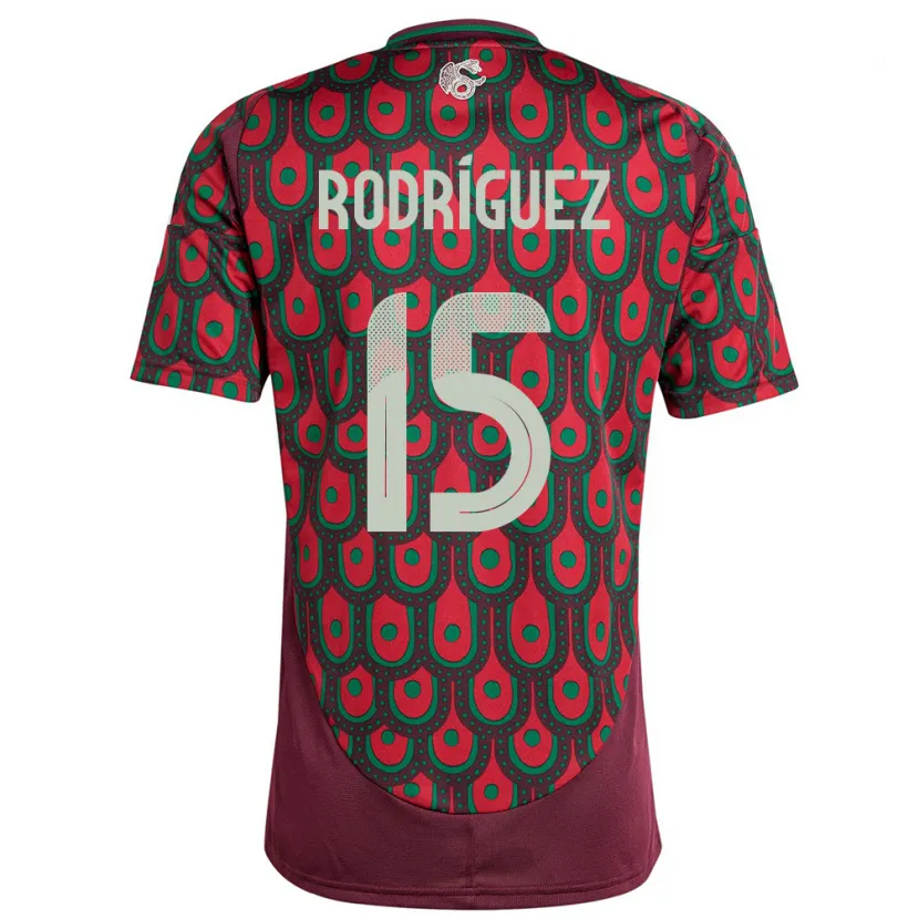 Danxen Damen Mexiko Jorge Rodriguez #15 Kastanienbraun Heimtrikot Trikot 24-26 T-Shirt Schweiz