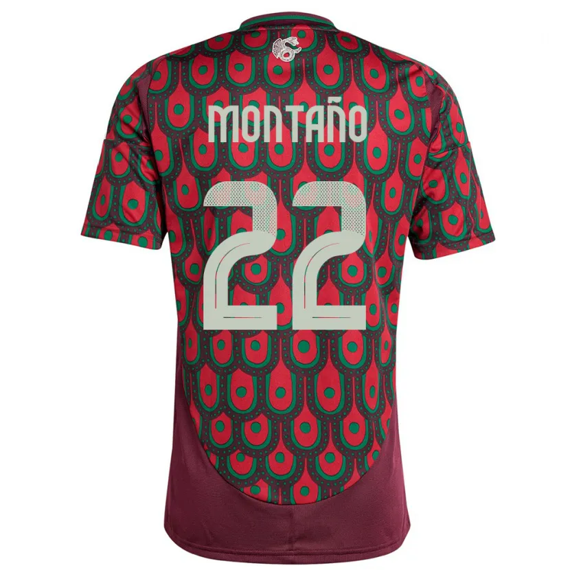 Danxen Damen Mexiko Andres Montano #22 Kastanienbraun Heimtrikot Trikot 24-26 T-Shirt Schweiz