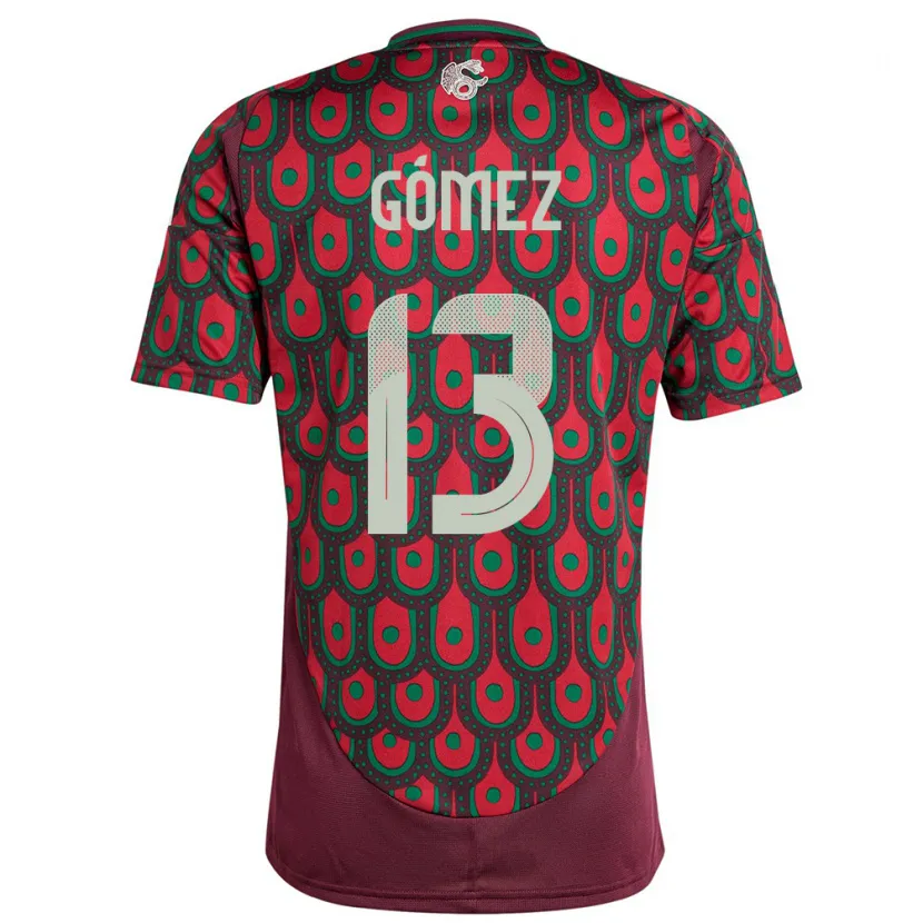 Danxen Damen Mexiko Diego Gomez #13 Kastanienbraun Heimtrikot Trikot 24-26 T-Shirt Schweiz