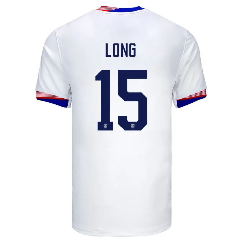 Danxen Damen Vereinigte Staaten Aaron Long #15 Weiß Heimtrikot Trikot 24-26 T-Shirt Schweiz
